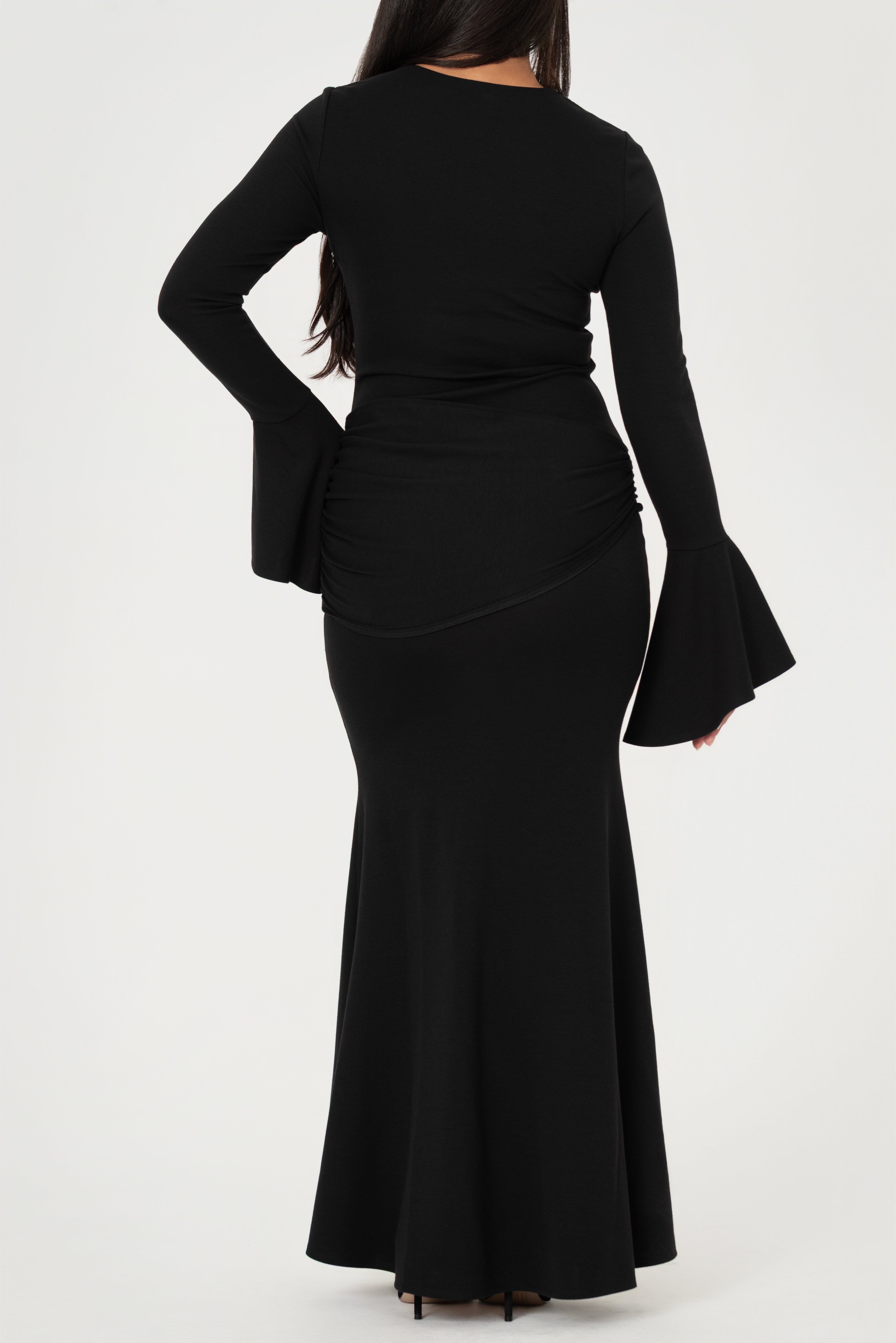 Jasmine Maxi Dress with Gold Buckle