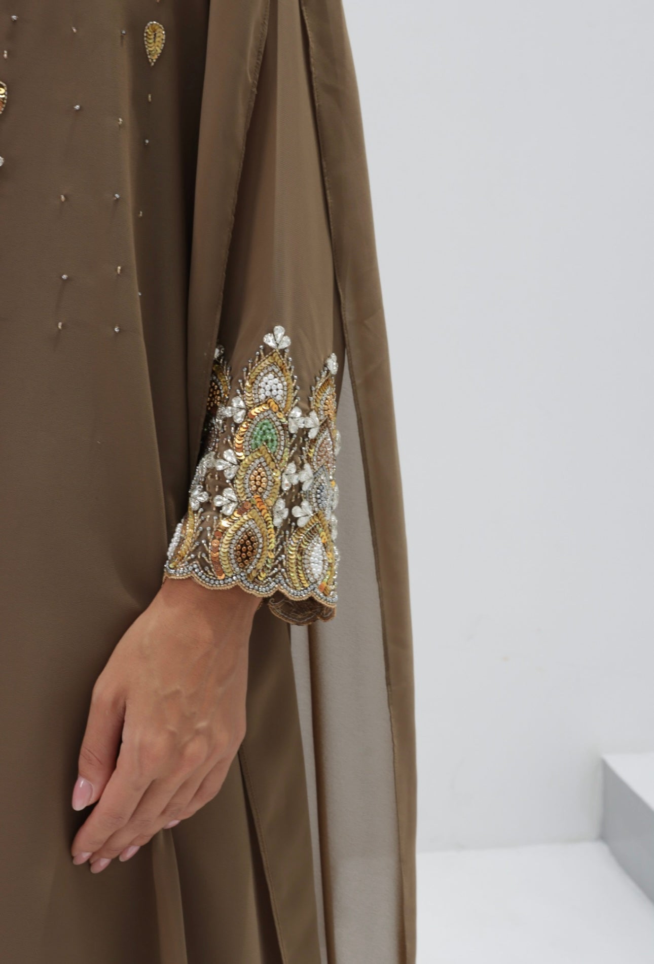 Luxe Embellished Kaftan Set