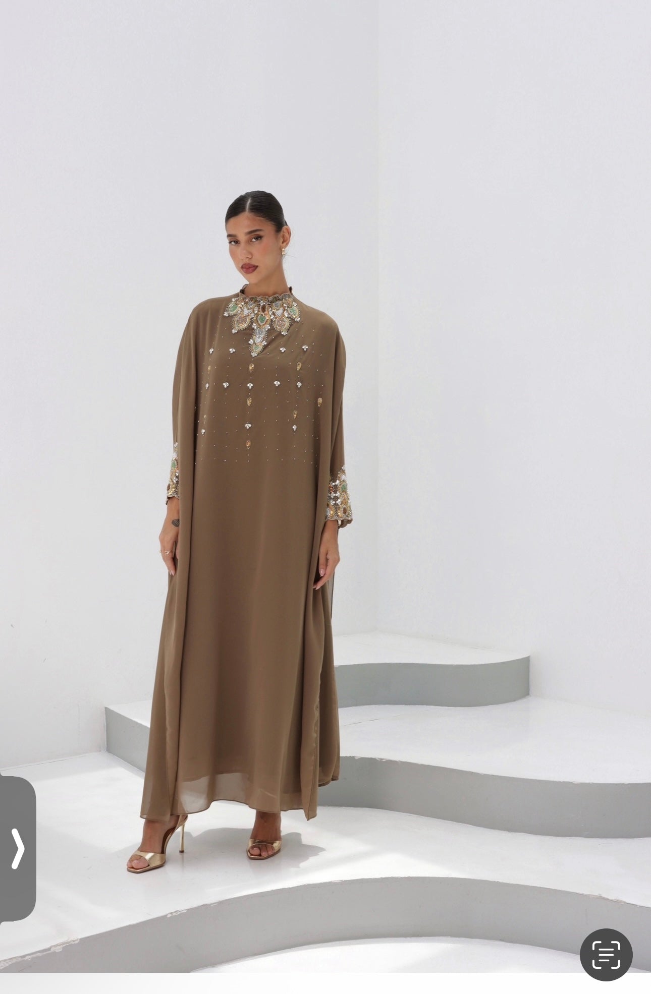 Luxe Embellished Kaftan Set