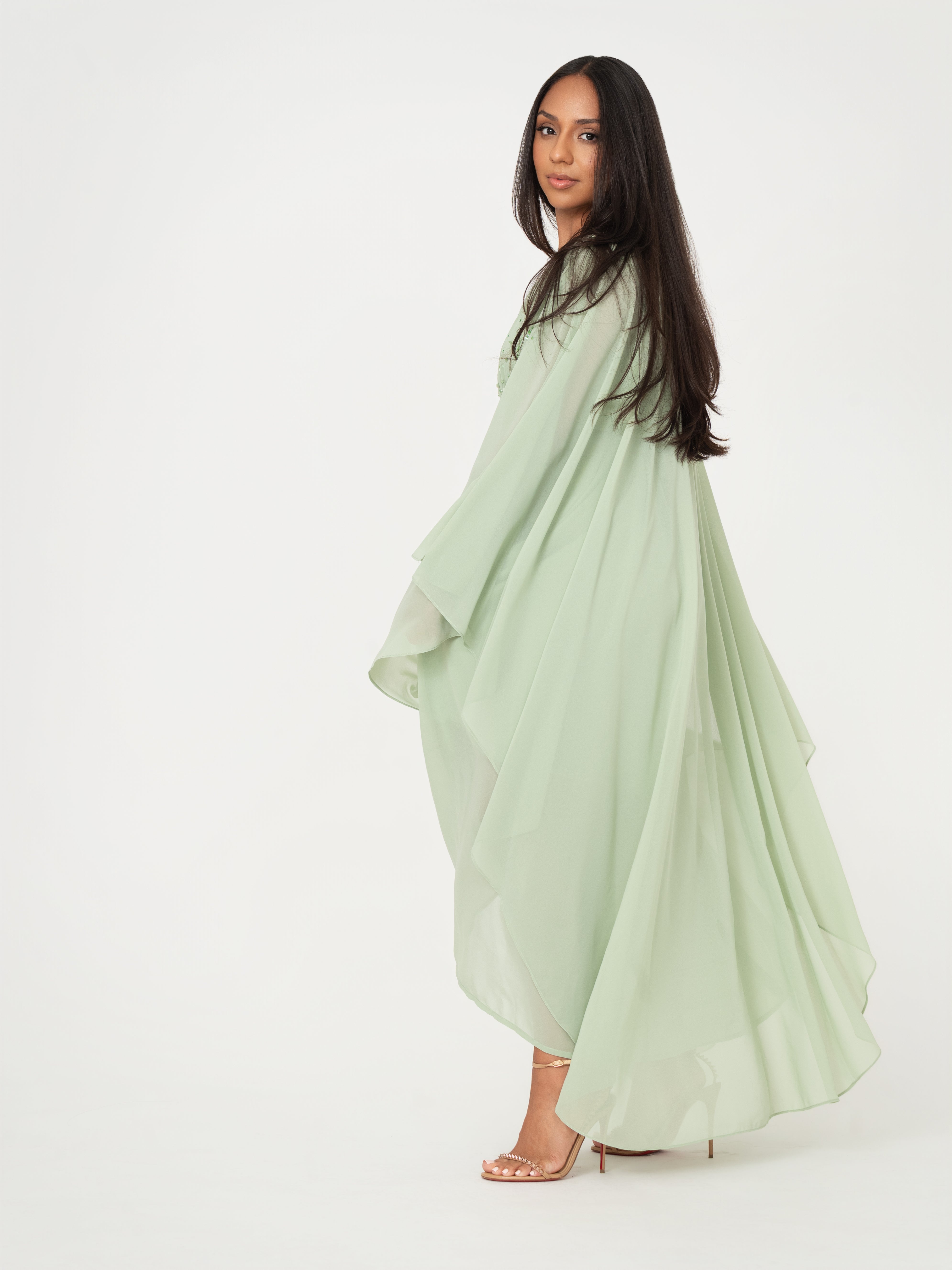 Sequined Kaftan Dress