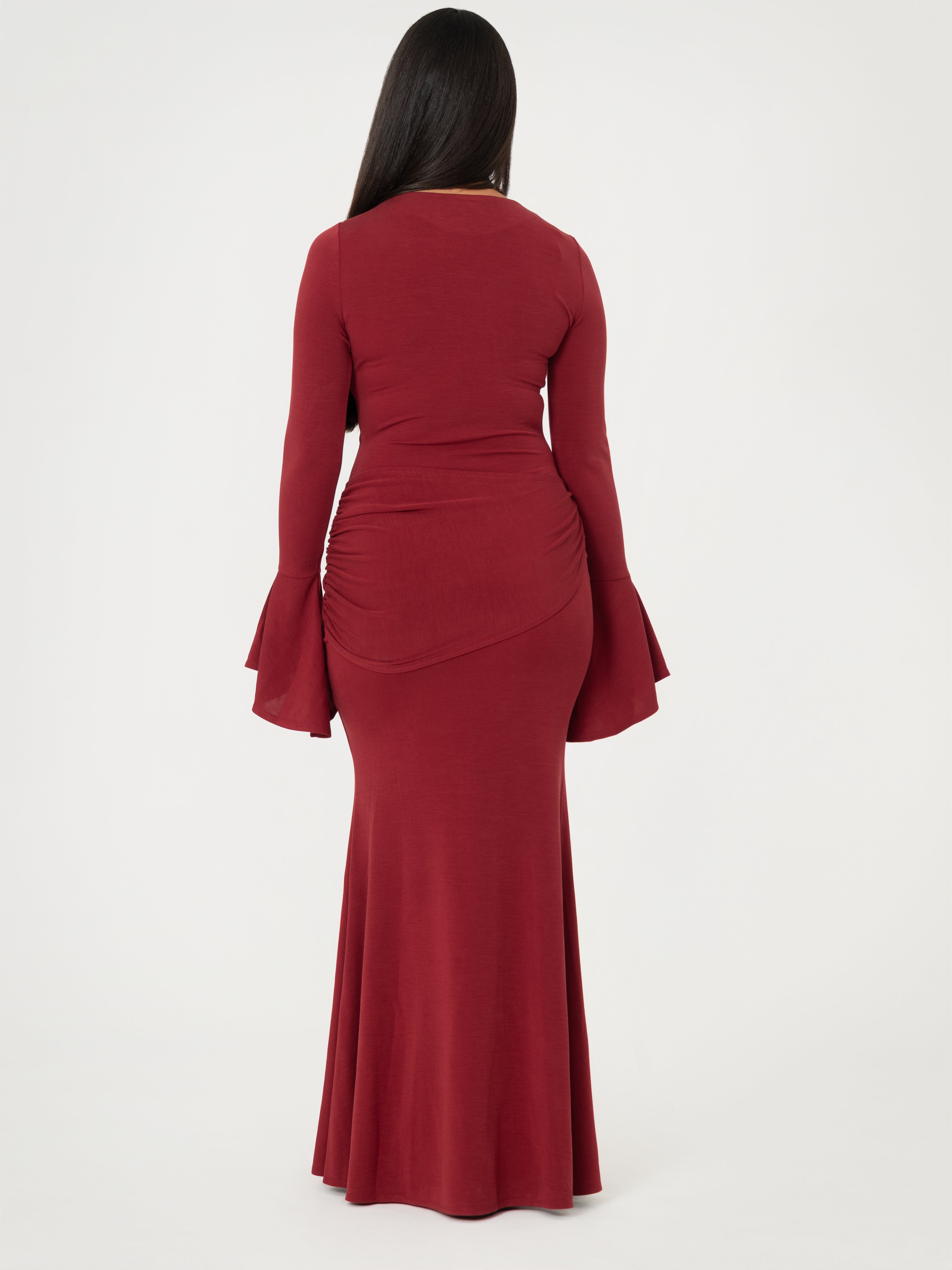 Jasmine Maxi Dress with Gold Buckle